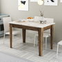 Hanah Home Kiev 506 Mesa de Cocina - Nogal y Blanco